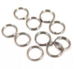  Gyöngy alkatrész- szerelőkarika 5mm dupla ezüst 10db/csom