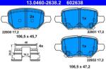 ATE Set placute frana, frana disc ATE 13.0460-2638.2 - fixbox