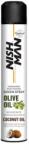 Nish Man Olive Oil Coconut Oil tápláló hajfény spray, 400 ml - hairpower