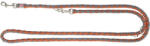 TRIXIE Lesa Cavo Coarda, Reglabila, S-M: 2.00 m 12 mm, Ruginiu Grafit, 143530
