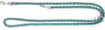 TRIXIE Lesa Cavo Coarda, Reglabila, S-M: 2.00 m 12 mm, Aqua Grafit, 143528
