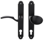 Gomboss/perfekto Martin Fekete Asszimetrikus Gomb-Kilincs 88 mm WC JOBBOS (50-000019-98-GKJ)