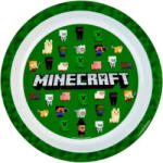 Mojang Minecraft Green műanyag lapostányér Nr1