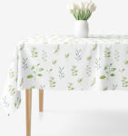 Goldea teflonos asztalterítő - eukaliptusz levelek 120 x 120 cm