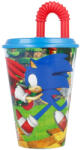 Stor Sonic, a sündisznó műanyag szívószálas pohár 430 ml (40530)