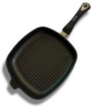 Proficookware Professzionális titán grillserpenyő Proficookware 28 x 28 cm indukciós grillsütőhöz is levehető fogantyúval
