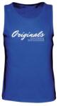 Dressa Originals feliratos férfi pamut trikó - királykék Royal Blue, XXL (d177142)
