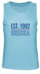 Dressa EST. 1992 feliratos férfi pamut trikó - világoskék Atoll Blue, L (d177150)