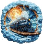 Woodbest Gőzös - különleges fa kirakó 185db /29cm x 29cm/