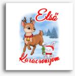 Los Polos Karácsony, mikulás, első karácsonyom szarvas nyuszi gyerek vászonkép