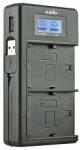 Jupio USB duo töltő LCD kijelzővel Canon LP-E6 / LP-6EN akkumulátorokhoz (JDC2001) (JDC2001)