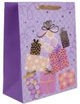 IRIS matt papírtasak hot stamp ajándékok lila 18 x 23cm (370527) - bestbyte