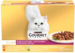 Gourmet Gold Duo élmény nedves macskaeledel válogatás - kacsa, marha, tengeri hal, nyúl 12 x 85 g