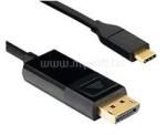 BlackBird Kábel USB Type-C male to Displayport male (DP ALT MODE) 4k 60Hz 2m, Fekete (BH1317) (BH1317)