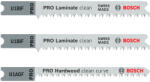 Bosch PRO laminate szúrófűrészlap készlet, U befogószár, 3 részes, parketta, PVC (2608636430) - megatool