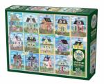 Cobble Hill 1000 db-os puzzle - Seaside Cottages (40285) (40285)