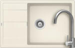 SCHOCK Schock Ronda D-100XL konyhai mosogatótálca 780 x 500 mm Cristalite Vanilla, világos bézs és Schock Prima konyhai csaptelep rozsdamentes acél (ROD10XLVAPREDM)