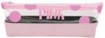 S-Cool Penar etui transparent S-COOL SC1605, Roz (SC1605/ROZ) Penar