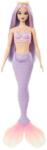 Mattel Barbie, papusa Sirena, coada violet Papusa Barbie