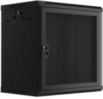 Lanberg 19" fali rack szekrény 12U/600X450 perforált ajtó, lapraszerelt, fekete WF01-6412-23B (WF01-6412-23B)