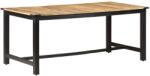 vidaXL tömör nyers mangófa étkezőasztal 180 x 90 x 76 cm (287436)