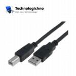 VCOM Кабел VCom USB 2.0 AM/BM Black CU201-B-3.0 3m (CU201-B-3m)