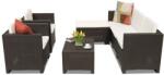 BICA Colorado Relax Corner 6 Bica technorattán terasz bútorok, barna (BCCOLLCOR6BR)