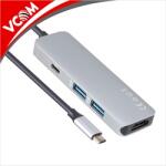 VCOM kábel átalakító USB Type-C apa -HDMI anya + USB 3.0*2 + USB Type-C anya (CU429M) (CU429M)