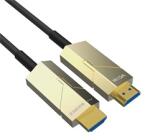 VCOM aktív optikai kábel HDMI (apa-apa) 30m (v2.0, 19M/M, 3D) fekete-ezüst (D3742P-30.0) (D3742P-30.0)