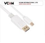 VCOM kábel mini Displayport 1.2V - Displayport 1.2V 1, 8m, fehér (CG681-1.8) (CG681-1.8)