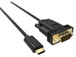 VCOM kábel átalakító USB Type-C apa - VGA apa (CU421C) (CU421C)