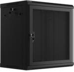 Lanberg 19" fali rack szekrény 12U/600X450 perforált ajtó, lapraszerelt, fekete (WF01-6412-23B) - mzona