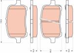 TRW Set placute frana TRW GDB1755 (GDB1755)