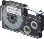 HARAHU Bandă compatibilă pentru Casio XR - 9X - 9mm x 8m - Negru Tipărit / Fundal Transparent KP36494
