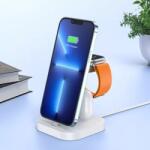 hoco. Asztali töltőállomás 3in1 (2 Lightning 1 wireless port) Hoco CW43 Graceful fehér