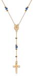 SAVICKI Colier cruce aur 585 zirconiu 45 cm