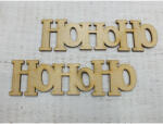  Natúr fa - "Hohoho" felirat 17cm 2db/csomag - papelito