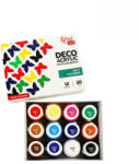  Akrilfesték dekorkészlet, Matt - Rósa Talent Alapszínek - 12 x 20 ml tégelyes - kartondobozban