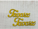  Fa " Tavasz" felirat sárga 2db/csomag - papelito
