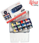 Rosa Akvarellfesték készlet, szilkés - Rósa Gallery Classic Indigó - 12 x 2, 5 ml - fémdobozos