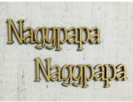  Natúr fa "Nagypapa" felirat 2db/csomag - feliratként és tábladíszként