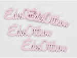  Fa "Édes Otthon" felirat pink 15cm 4db/csomag - koszorúhoz és asztaldíszhez