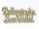  Natúr fa -"Ballagásodra Szeretettel" felirat - papelito