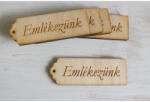  Natúr fa - "Emlékezünk" scrapbook tábla 3x8cm 5db/csomag - papelito