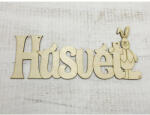  Natúr fa - "Húsvét" felirat nyulas 34cm - papelito