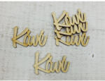  Natúr fa - "Kávé" felirat 7cm 5db/csomag - papelito