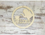  Natúr fa - Welcome coffee 25cm - festéshez és dekorációhoz