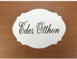  Natúr fa - "Édes Otthon" kiesős tábla fehér - papelito