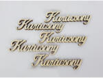  Karácsony felirat natúr 10cm 8db/csomag - papelito
