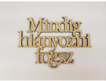  Natúr fa - "Mindig hiányozni fogsz" Felirat koszorúra - papelito